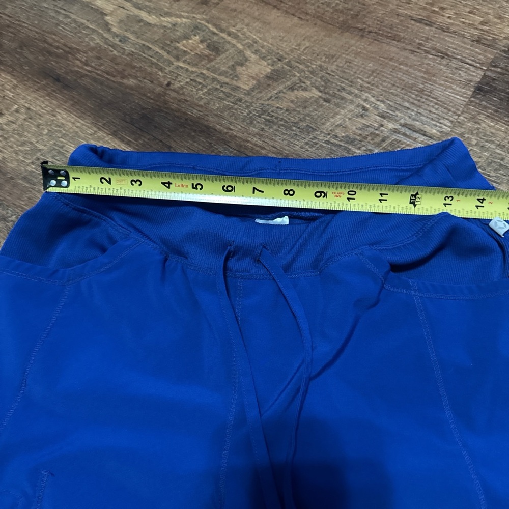 Women's Blue Straight Leg Scrub Pants - Picture 3 of 7